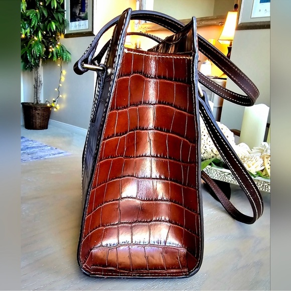 Dooney and Bourke Charlotte Croc Embossed Tote NWT - Picture 6 of 15